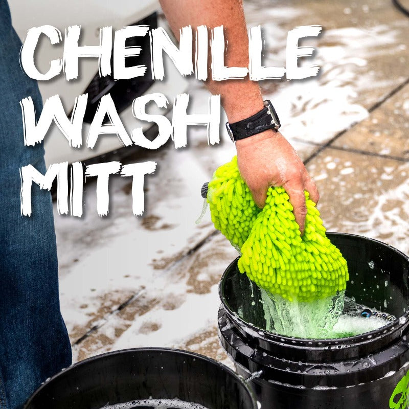 Wet Wash Mitt - Chenille Scratch-Free Microfiber Mitt