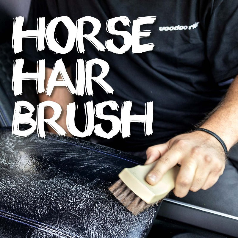 Natural Horse Hair Leather Upholstery Brush
